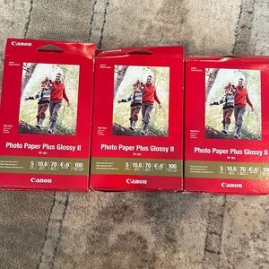 Canon photo paper glossy 4X6 - 100 sheets each pack. 6 packs!! 600 sheets! NIB!